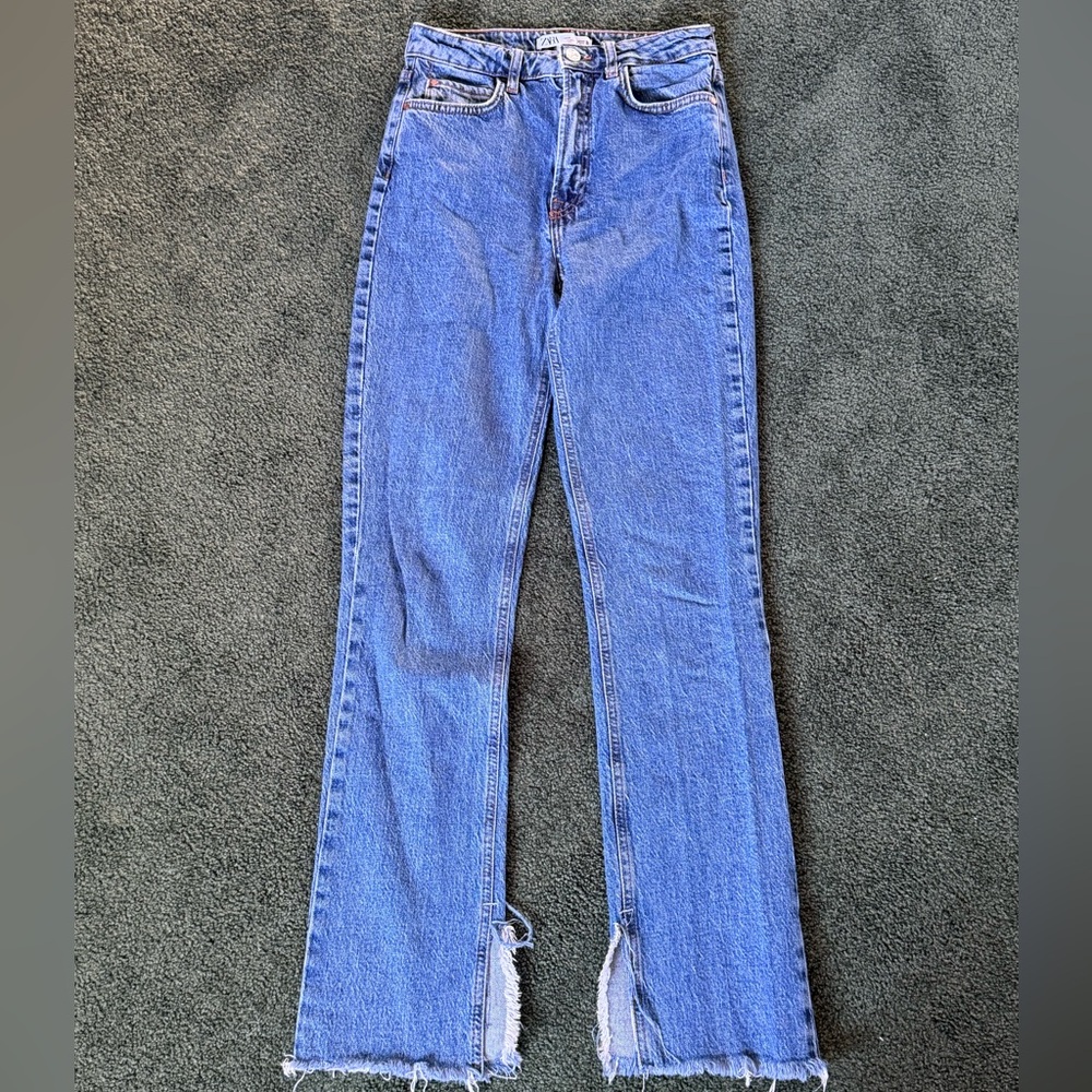 Zara Blue Flare Jeans
